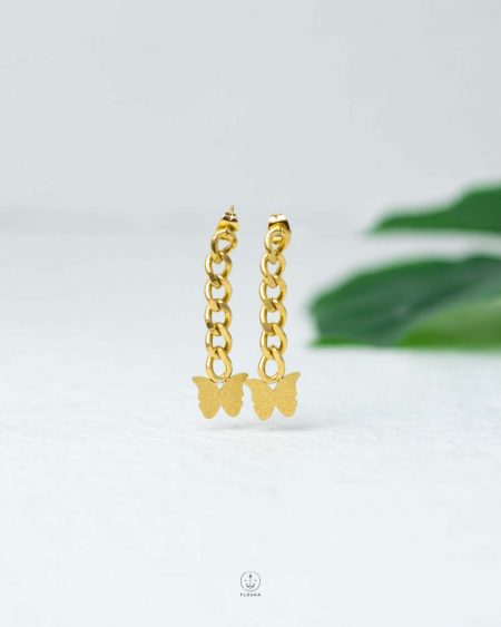 butterfly gold Earrings