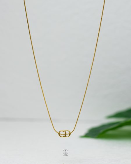 cd mouse gold necklace