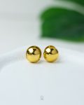 ball gold earrings