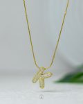 letter K straus necklace