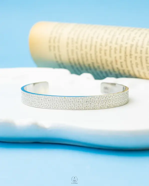 dotted silver bracelet