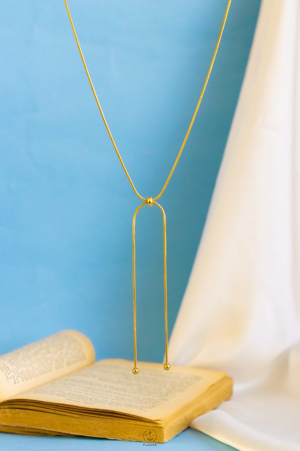 free size gold necklace