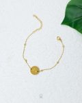 Simple flower gold bracelet