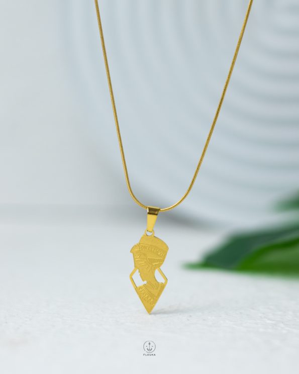 nefertiti gold necklace