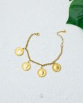 gold coins bracelet