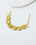 six coin gold bracelet