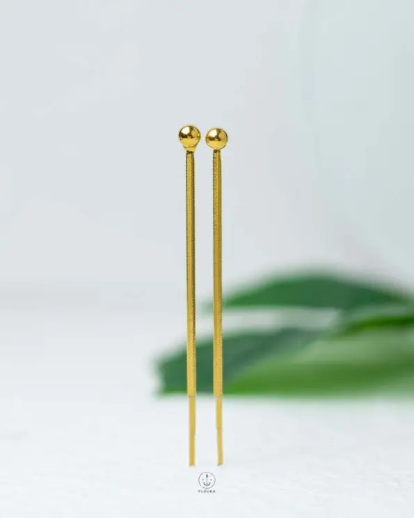 balls gold earring