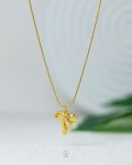 crazy tie gold necklace