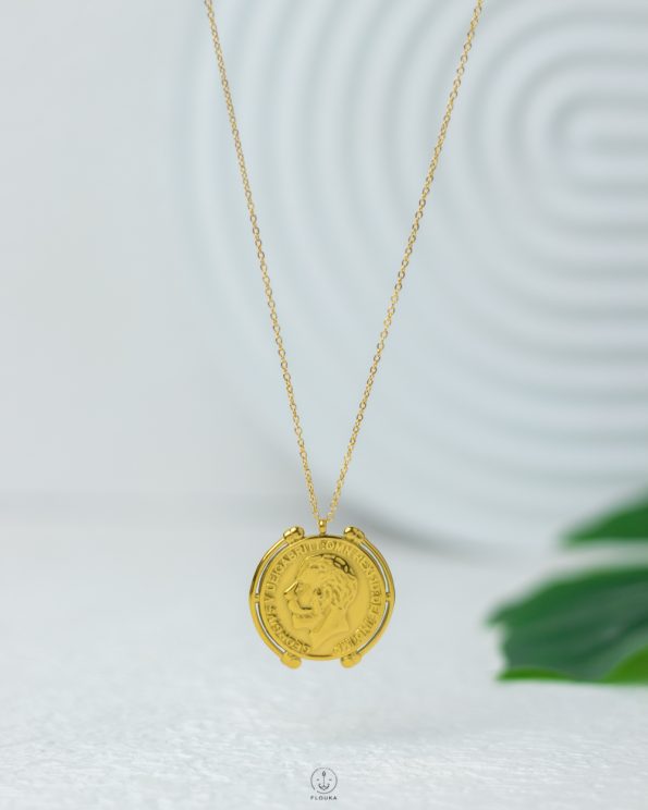 coin gold necklace