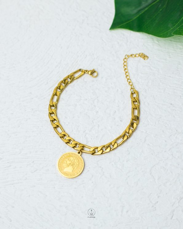 one coine gold bracelet