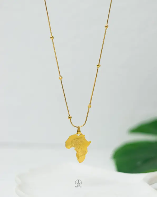 africa Pharaonic gold necklace