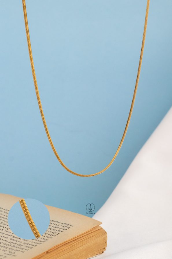 mouse gold necklace