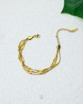 three layers gold bracelet