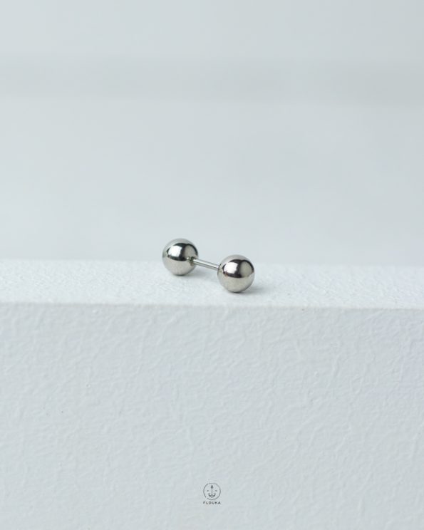 balls silver piercing