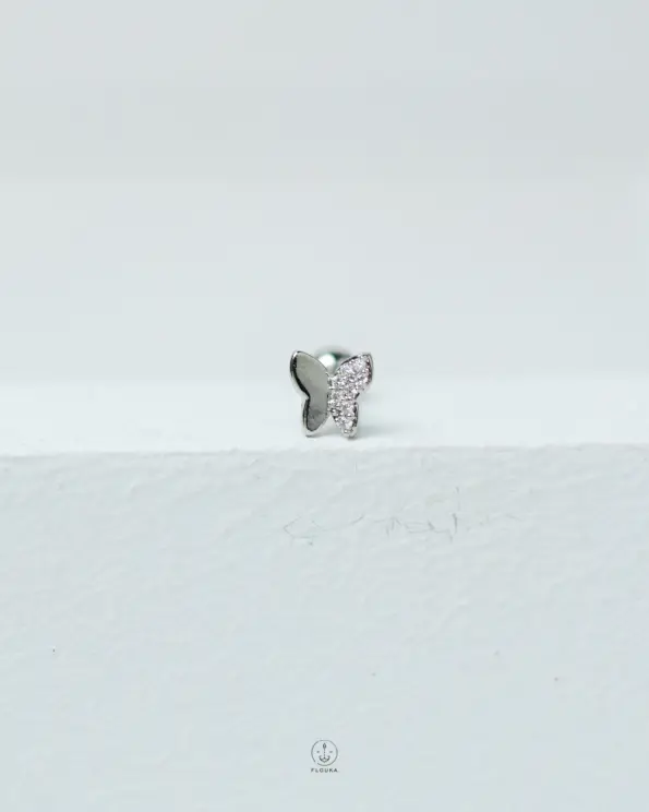 butterfly half straus silver piercing (copy)