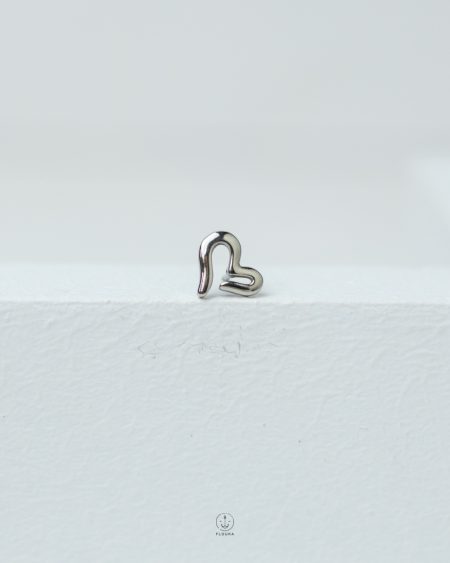 heart silver piercing