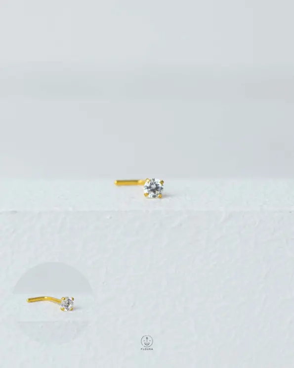 straus gold nose piercing