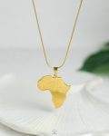 africa mouse gold necklace