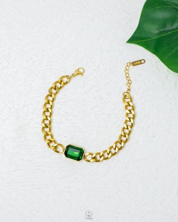 green gormet bracelet