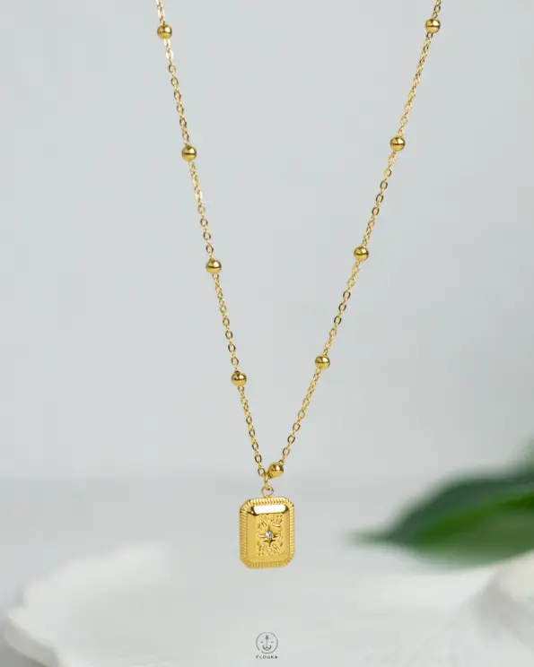 simple straus gold necklace