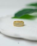 circle straus gold ring