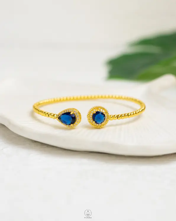 double blue crystal bracelet