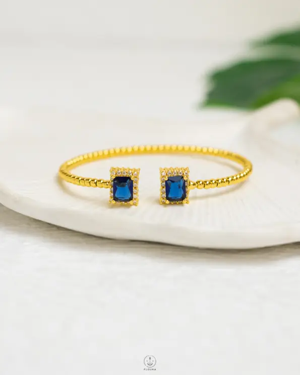 double blue crystal bracelet
