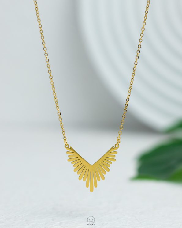 flat sunshine necklace