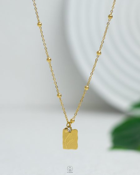 simple straus gold necklace