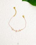 pink hand made bracelet