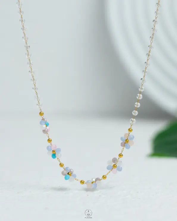 colour mix hand made necklace