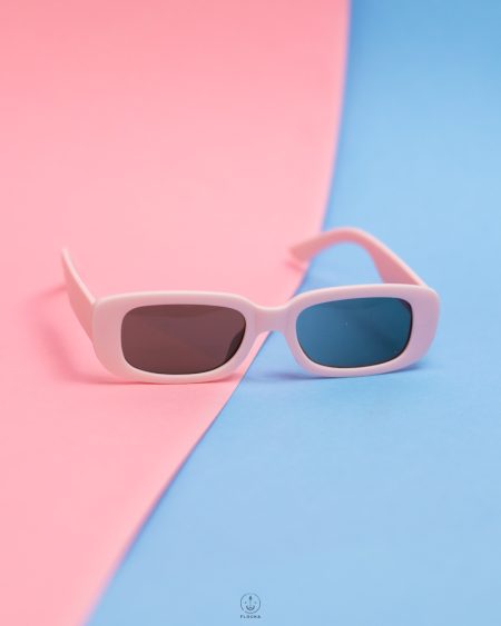 trendy pink sun glasses