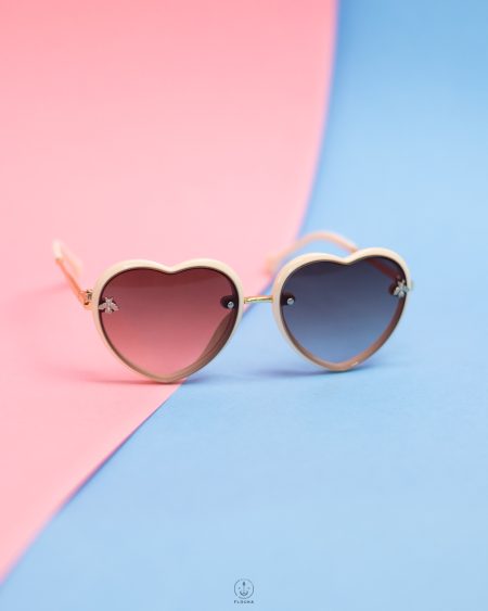 off white heart sun glasses