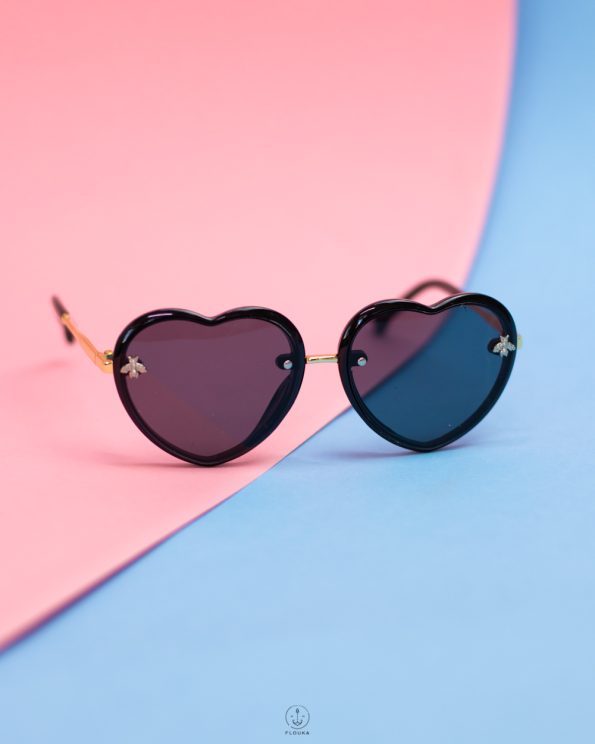 black heart sun glasses