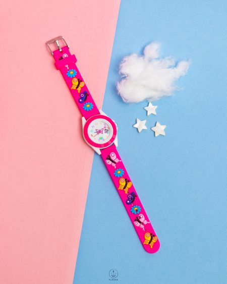 pink butterfly watch