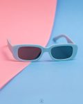 trendy baby blue sun glasses