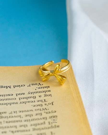 gold tie ring