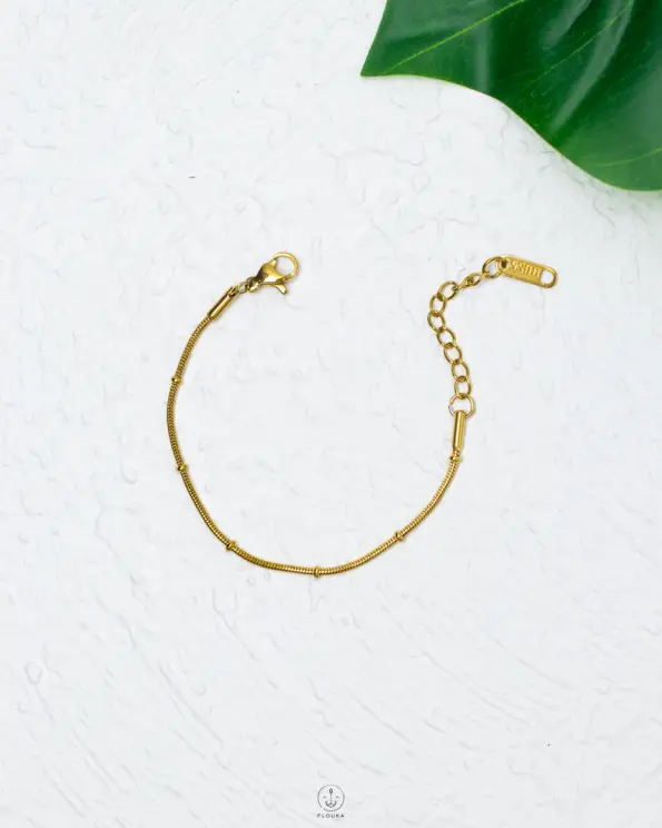 small balls gold kids bracelet