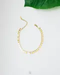 simple gold stars anklet