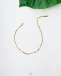 gold thin chains anklet