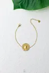 gold straus coins bracelet