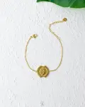 gold 1 coins bracelet