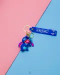 blue stitch keychain