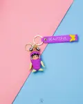 BOO rabber keychain