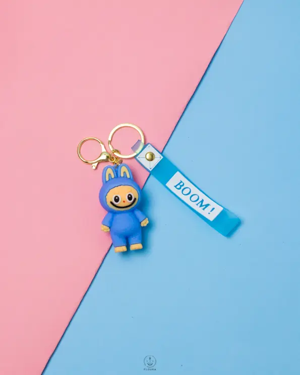 eveil smile rabber key chain