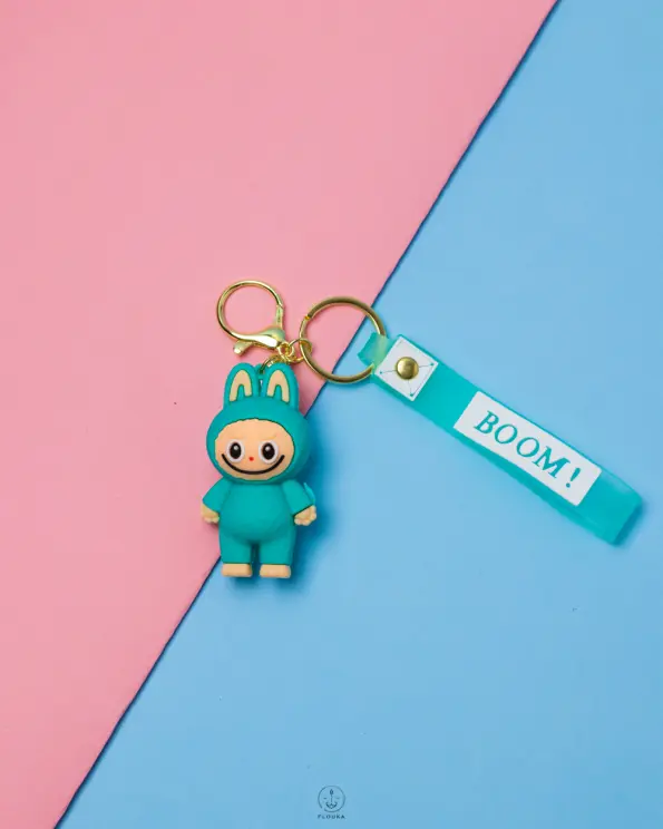 eveil smile rabber key chain