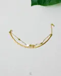basic double layer heart bracelet