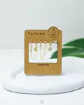 basic flower straus set earring