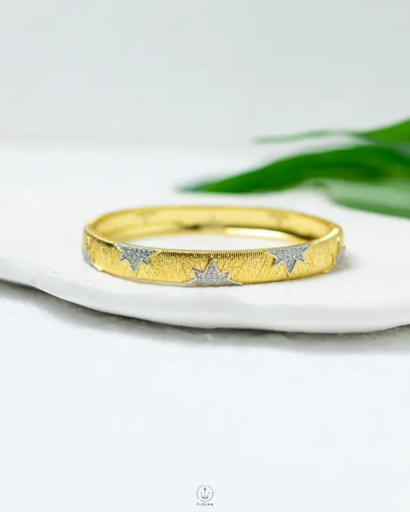 mix silver straus & gold bracelet