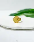simple coin free size ring